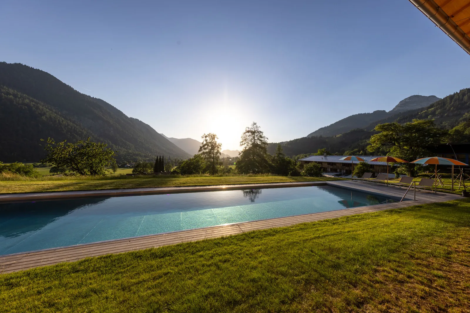 Abendsonne über dem Becken